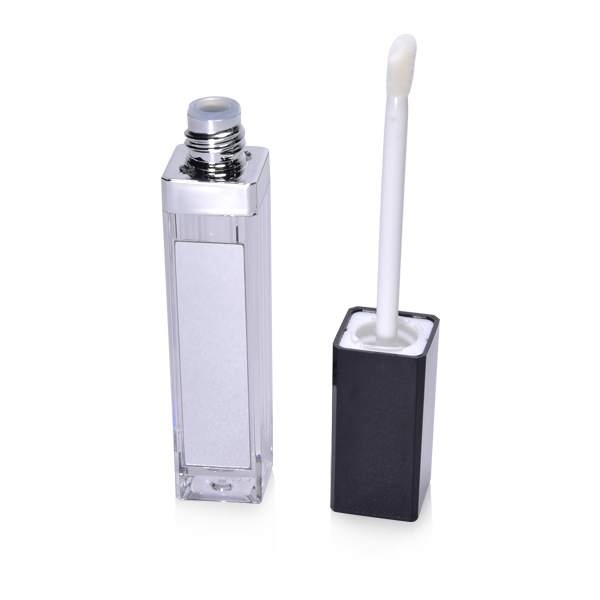 Packaging Box With Handle -
 Square Silver Lip Gloss Bottle – Washine